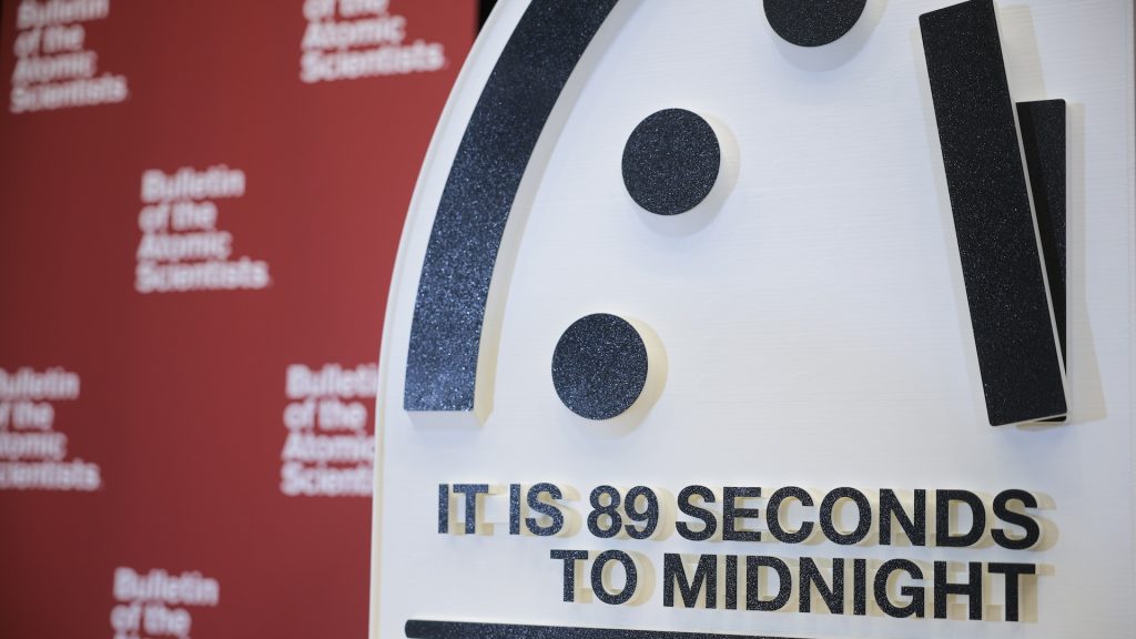 The Bulletin Of The Atomic Scientists Holds Its Annual "Doomsday Clock" Adjustment News Conference